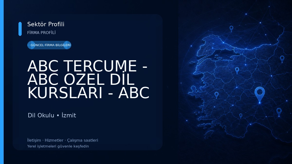 ABC TERCUME - ABC OZEL DİL KURSLARI - ABC YURTDISI EGITIM Dil Okulu