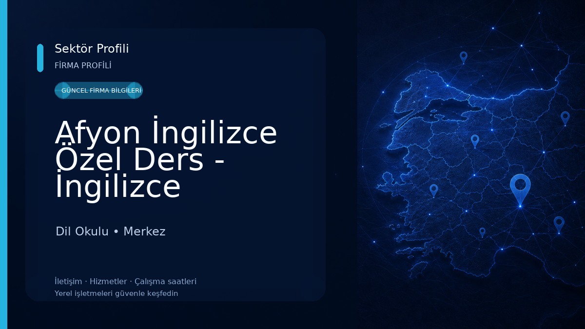 Afyon İngilizce Özel Ders - İngilizce Öğretmeni | HAVVA KAYACIK Dil Okulu