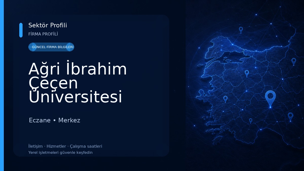 Ağri İbrahim Çeçen Üniversitesi Eczacilik Fakültesi