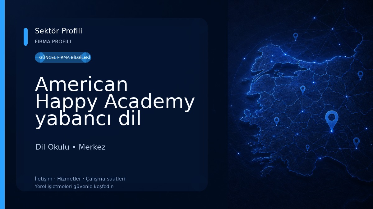 American Happy Academy yabancı dil kursu Dil Okulu