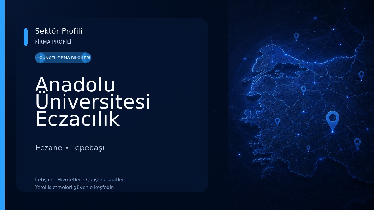 Anadolu Üniversitesi Eczacılık Fakültesi Eczane