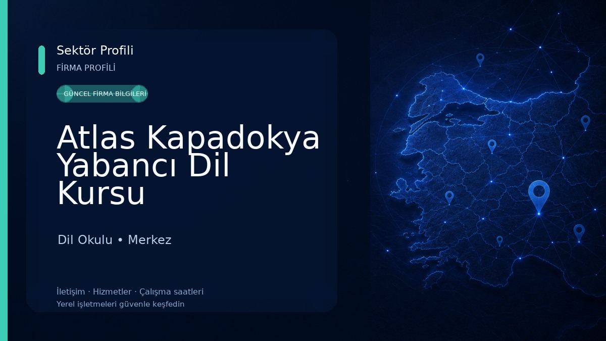 Atlas Kapadokya Yabancı Dil Kursu Dil Okulu