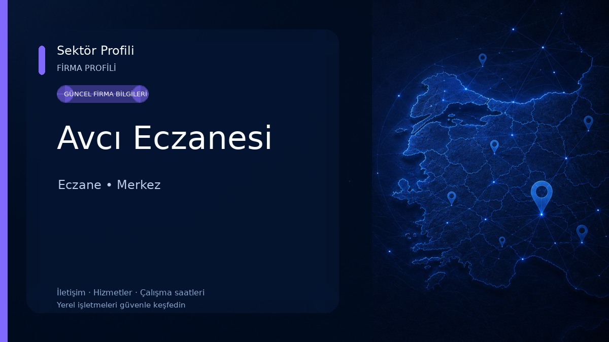 Avcı Eczanesi Eczane