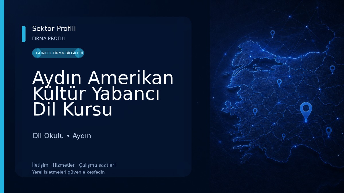 Aydın Amerikan Kültür Yabancı Dil Kursu Dil Okulu