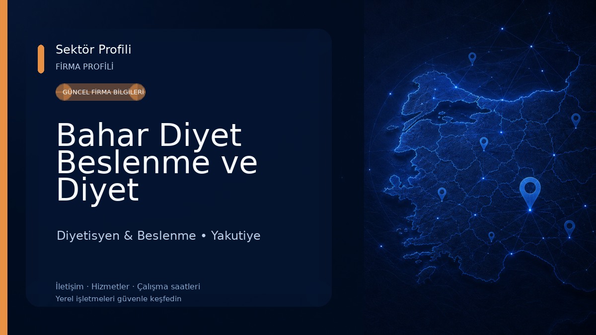 Bahar Diyet Beslenme ve Diyet Danışmanlığı Diyetisyen & Beslenme