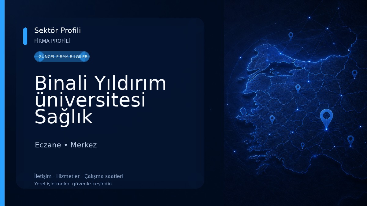 Binali Yıldırım üniversitesi Sağlık Hizmetleri Mesleki Yüksekokulu