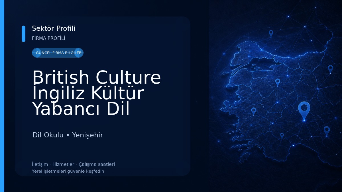 British Culture İngiliz Kültür Yabancı Dil Kursu Dil Okulu
