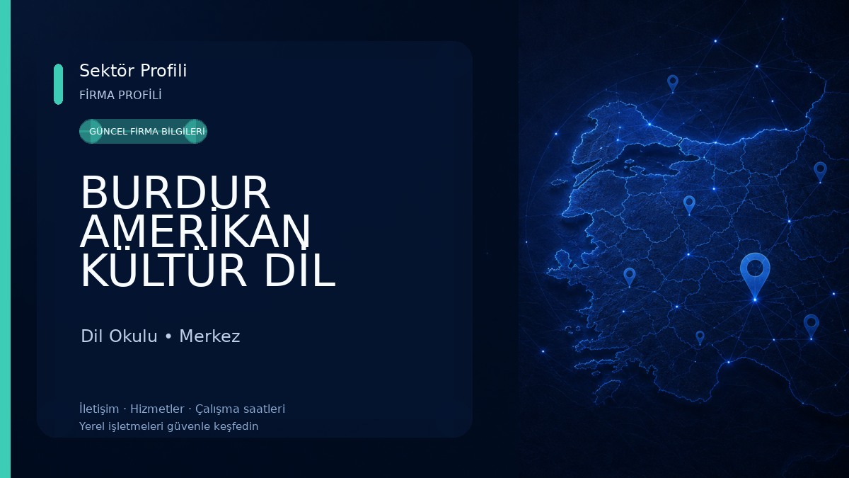 BURDUR AMERİKAN KÜLTÜR DİL KURSU