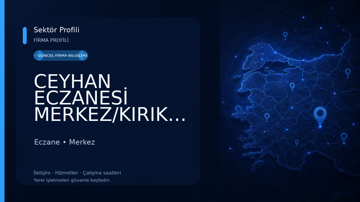 CEYHAN ECZANESİ MERKEZ/KIRIKKALE Eczane
