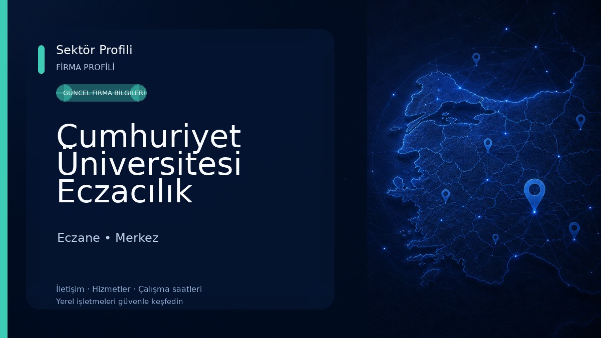Cumhuriyet Üniversitesi Eczacılık Fakültesi Eczane