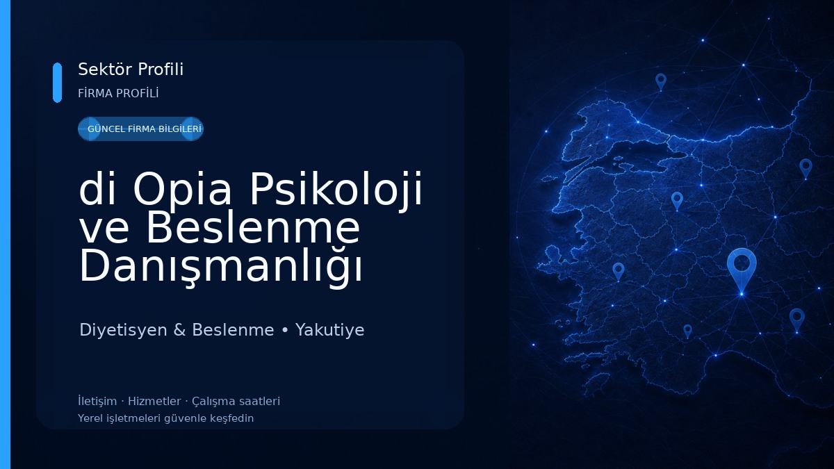 di Opia Psikoloji ve Beslenme Danışmanlığı Diyetisyen & Beslenme