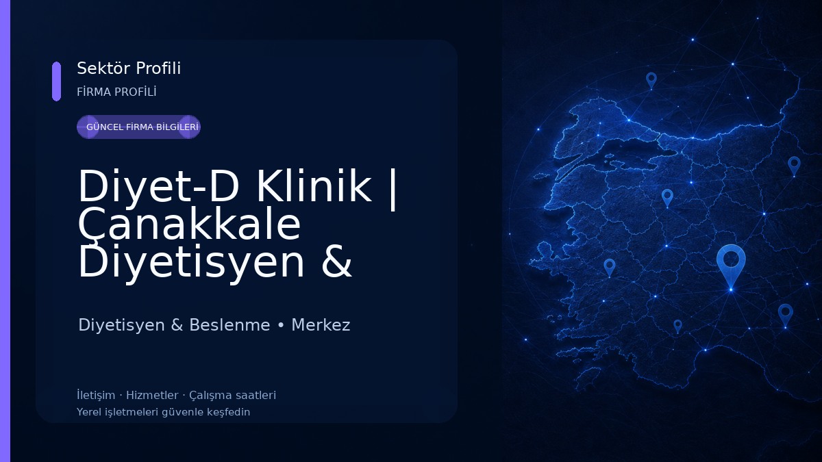 Diyet-D Klinik | Çanakkale Diyetisyen & Biorezonans Terapi Merkezi Diyetisyen & Beslenme