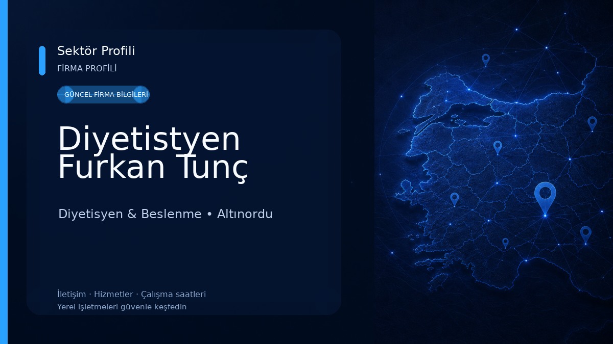 Diyetistyen Furkan Tunç Diyetisyen & Beslenme