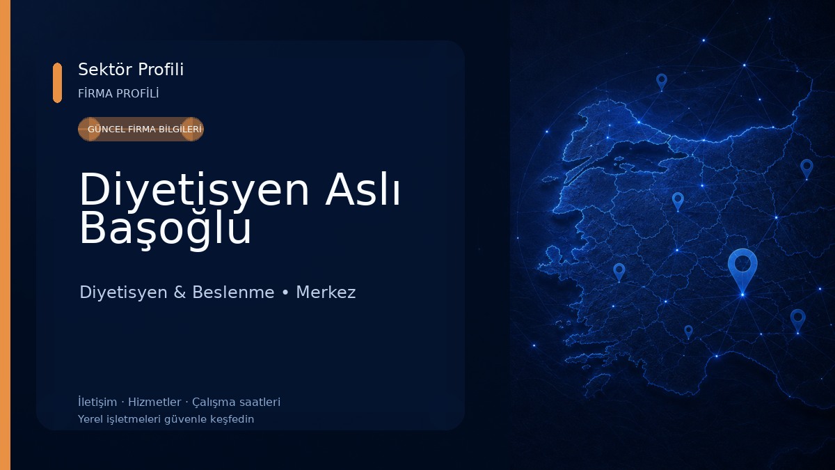 Diyetisyen Aslı Başoğlu