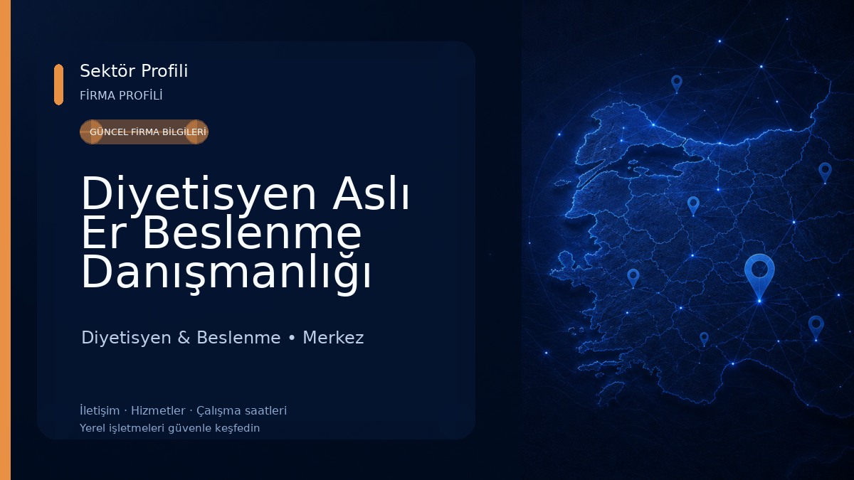 Diyetisyen Aslı Er Beslenme Danışmanlığı