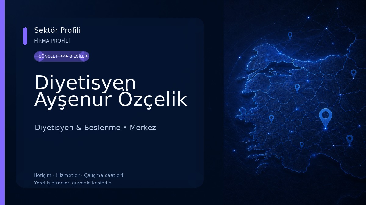 Diyetisyen Ayşenur Özçelik