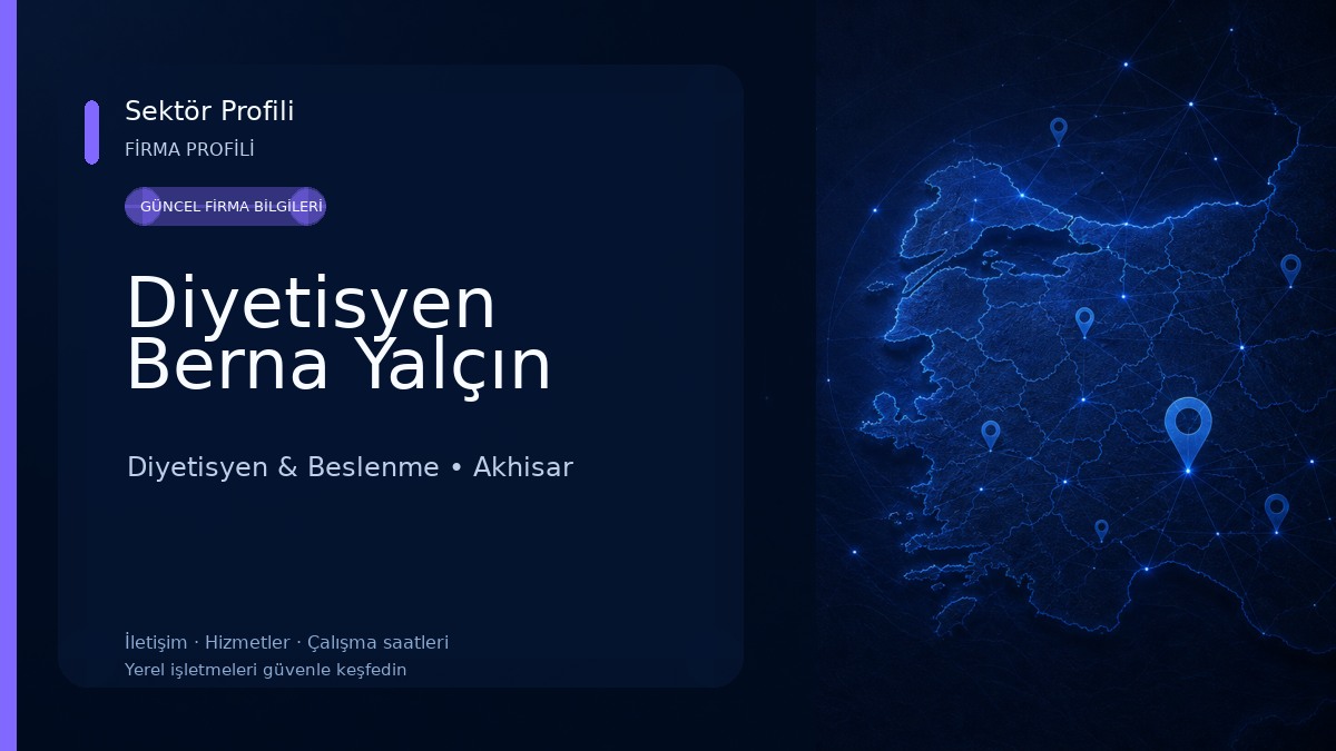 Diyetisyen Berna Yalçın 