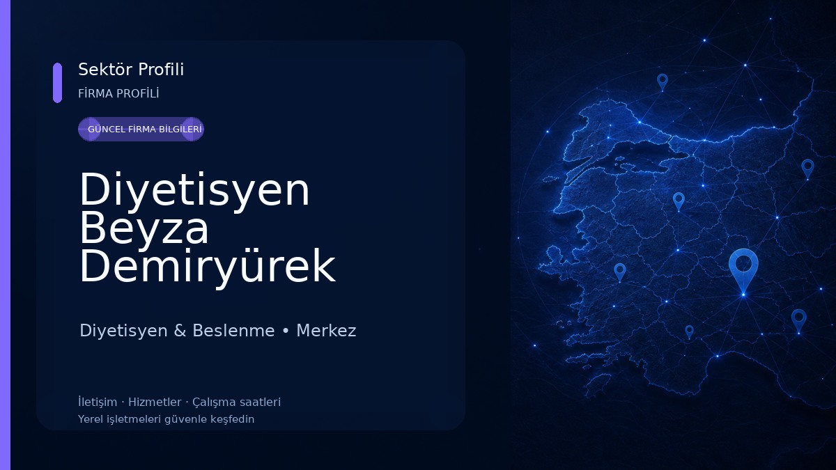 Diyetisyen Beyza Demiryürek Diyetisyen & Beslenme