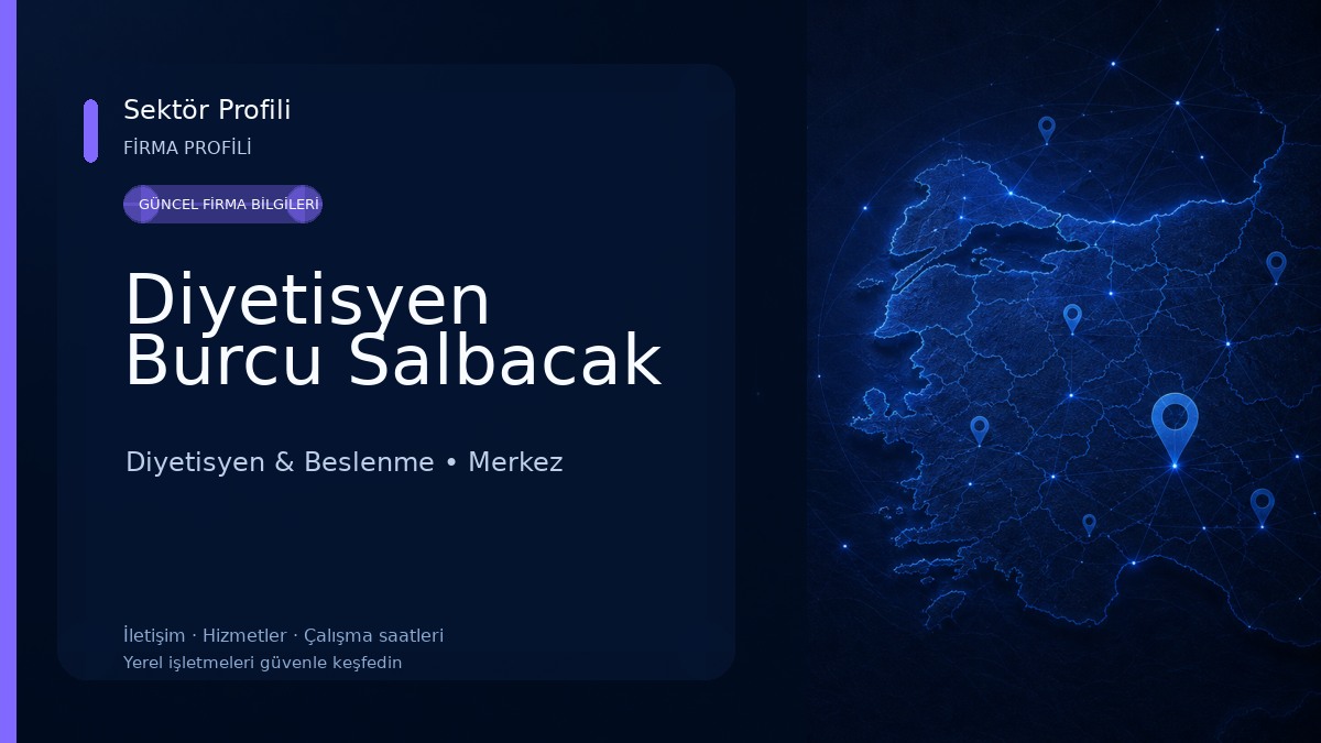 Diyetisyen Burcu Salbacak Diyetisyen & Beslenme