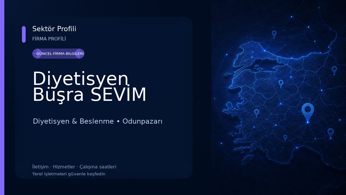 Diyetisyen Büşra SEVİM Diyetisyen & Beslenme
