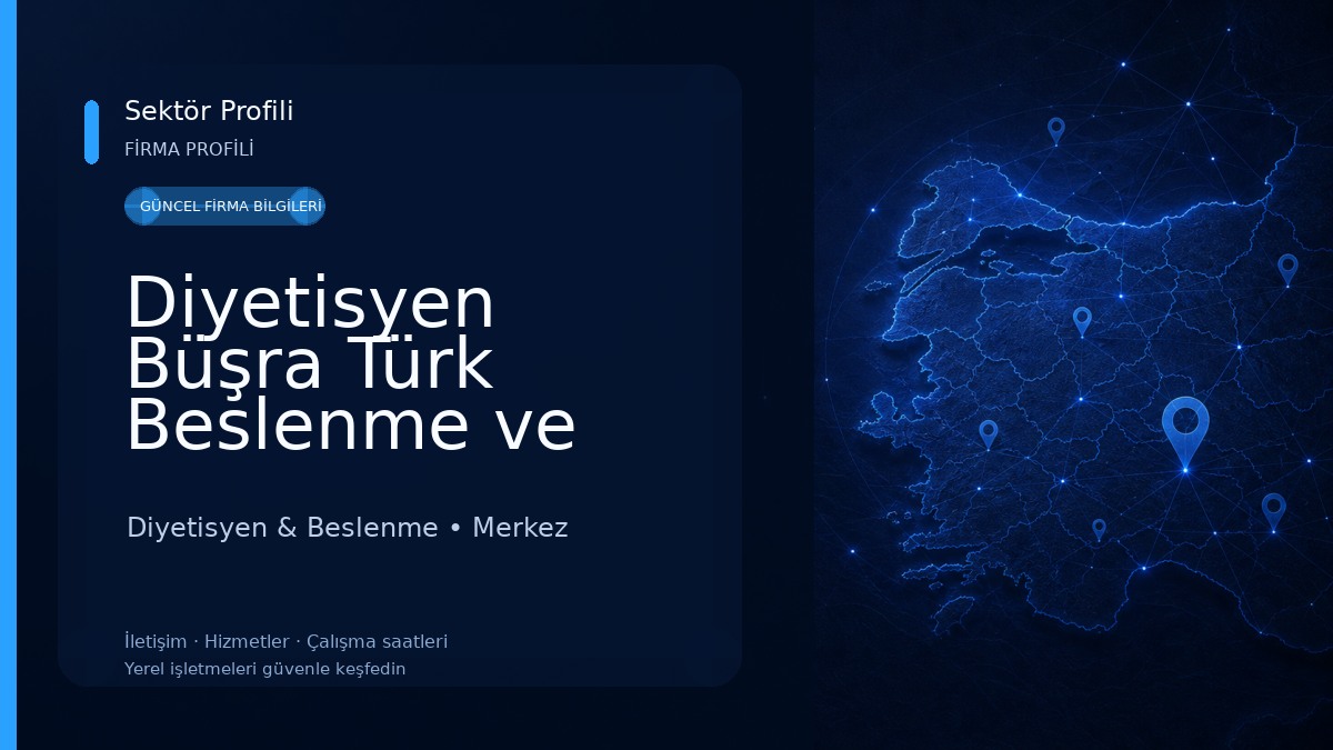 Diyetisyen Büşra Türk Beslenme ve Diyet Merkezi