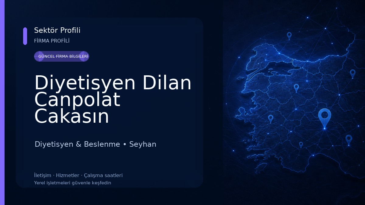 Diyetisyen Dilan Canpolat Cakasın Beslenme ve Diyet Danışmanlığı