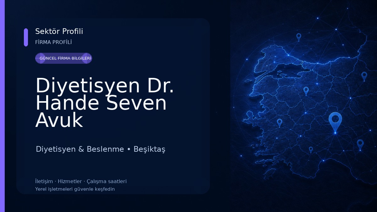 Diyetisyen Dr. Hande Seven Avuk
