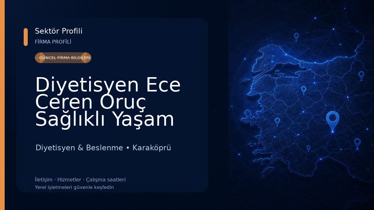 Diyetisyen Ece Ceren Oruç Sağlıklı Yaşam ve Zayıflama Merkezi Diyetisyen & Beslenme