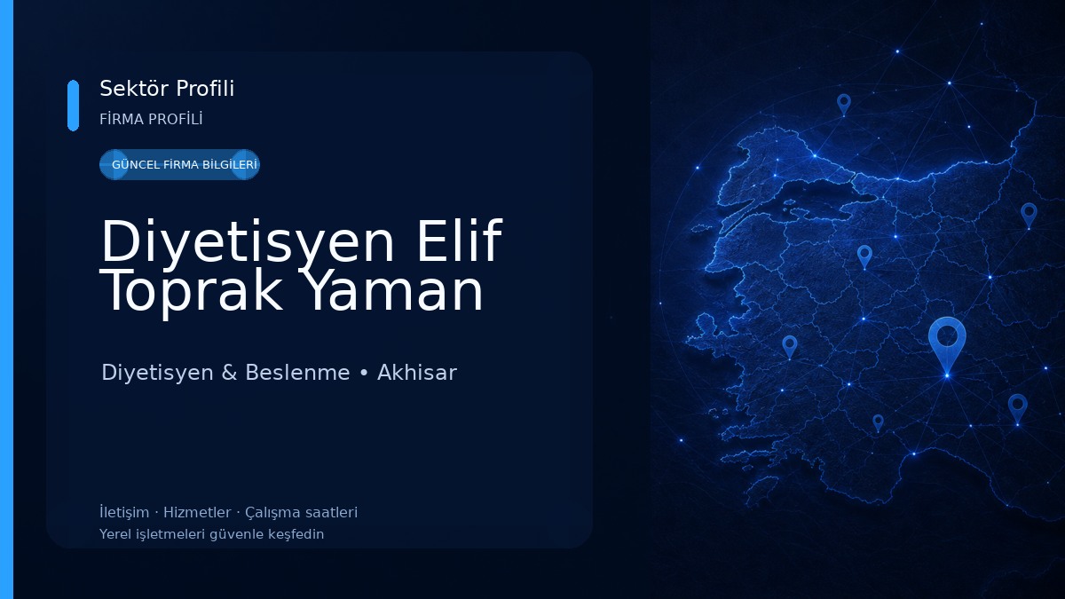 Diyetisyen Elif Toprak Yaman Diyetisyen & Beslenme