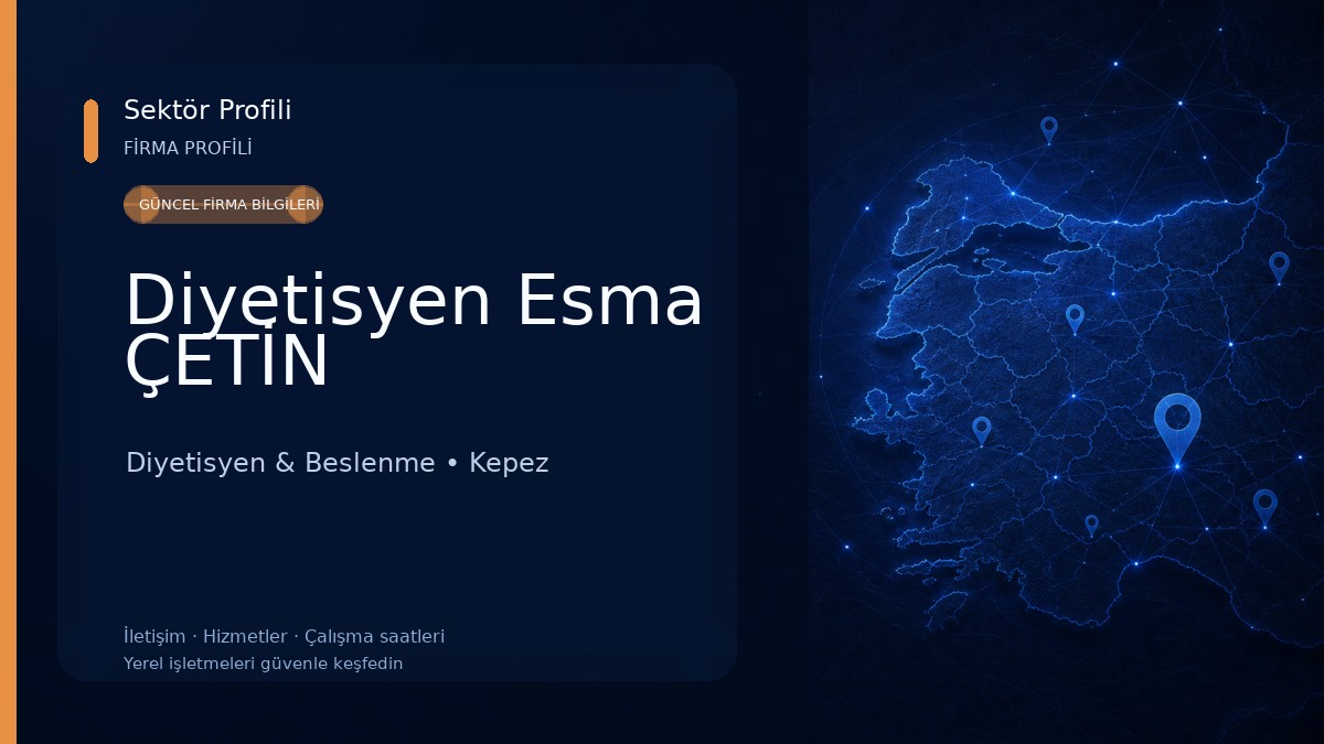 Diyetisyen Esma ÇETİN Diyetisyen & Beslenme