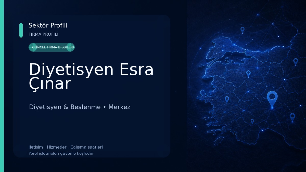 Diyetisyen Esra Çınar Diyetisyen & Beslenme