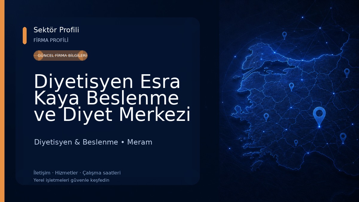 Diyetisyen Esra Kaya Beslenme ve Diyet Merkezi