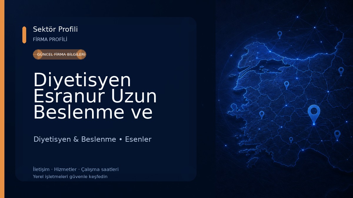 Diyetisyen Esranur Uzun Beslenme ve Diyet Danışmanlığı Merkezi Diyetisyen & Beslenme