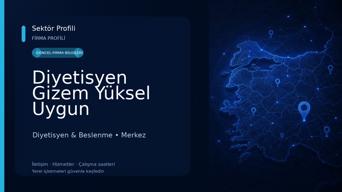 Diyetisyen Gizem Yüksel Uygun 
