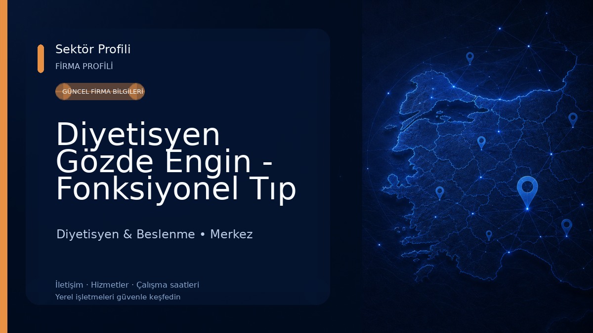 Diyetisyen Gözde Engin - Fonksiyonel Tıp 