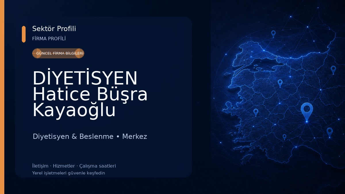 DİYETİSYEN Hatice Büşra Kayaoğlu 