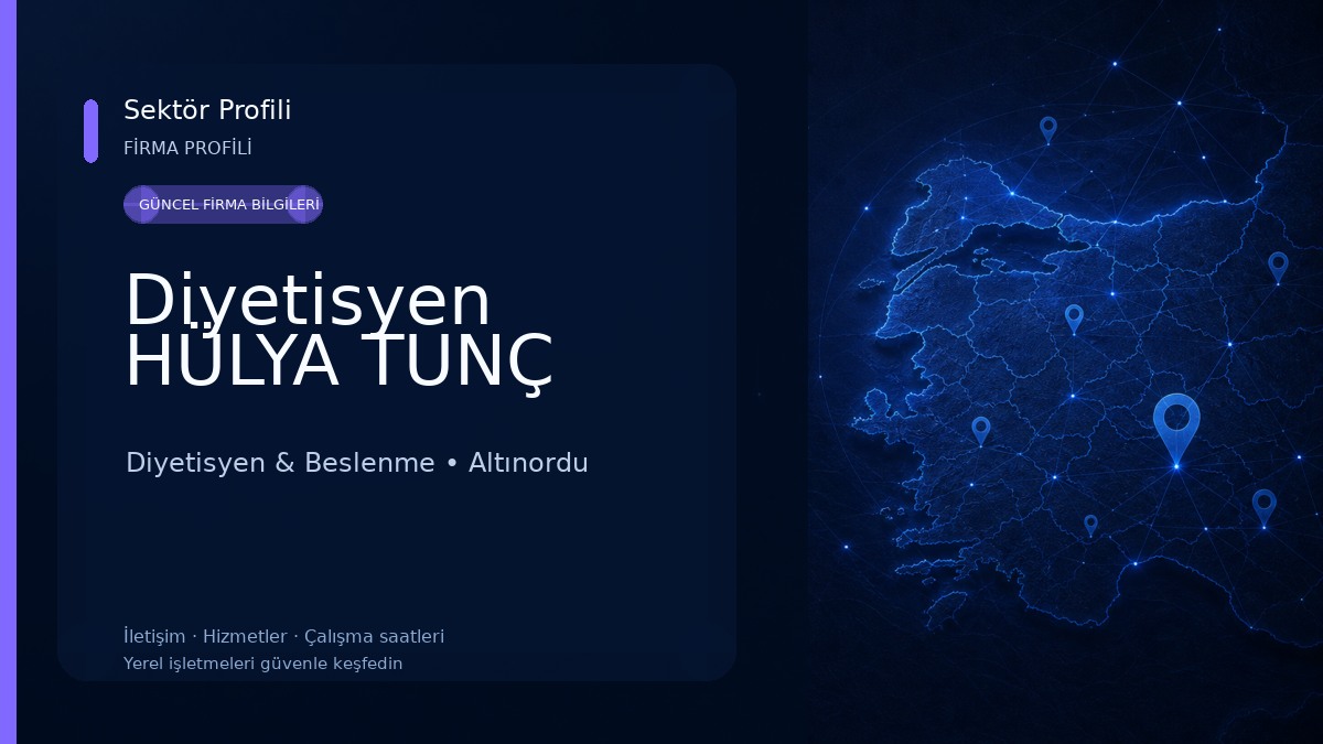 Diyetisyen HÜLYA TUNÇ 