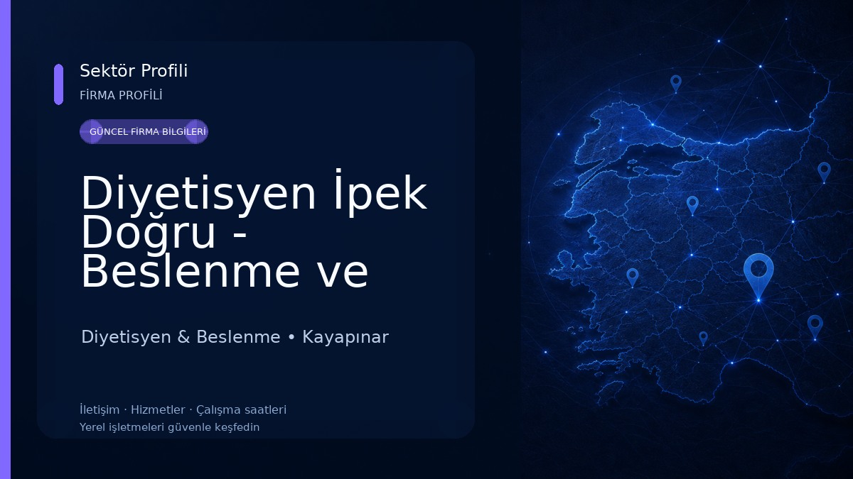 Diyetisyen İpek Doğru - Beslenme ve Danışmanlık Merkezi Diyetisyen & Beslenme