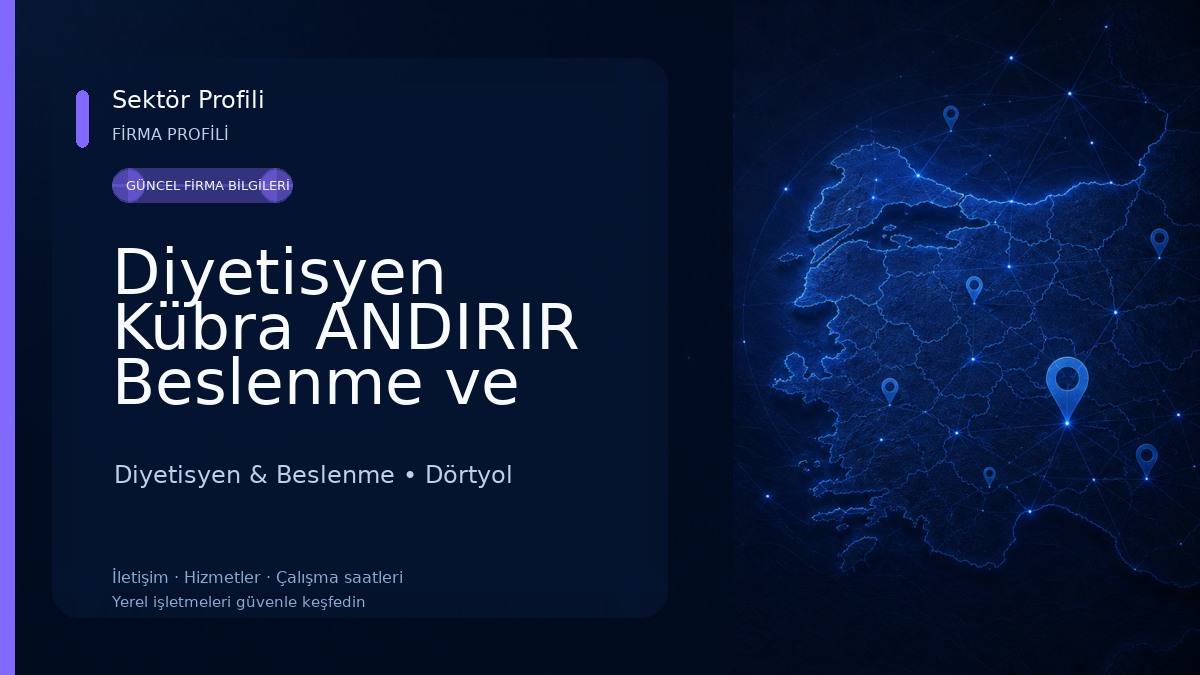 Diyetisyen Kübra ANDIRIR Beslenme ve Diyet Danısmanlığı Diyetisyen & Beslenme