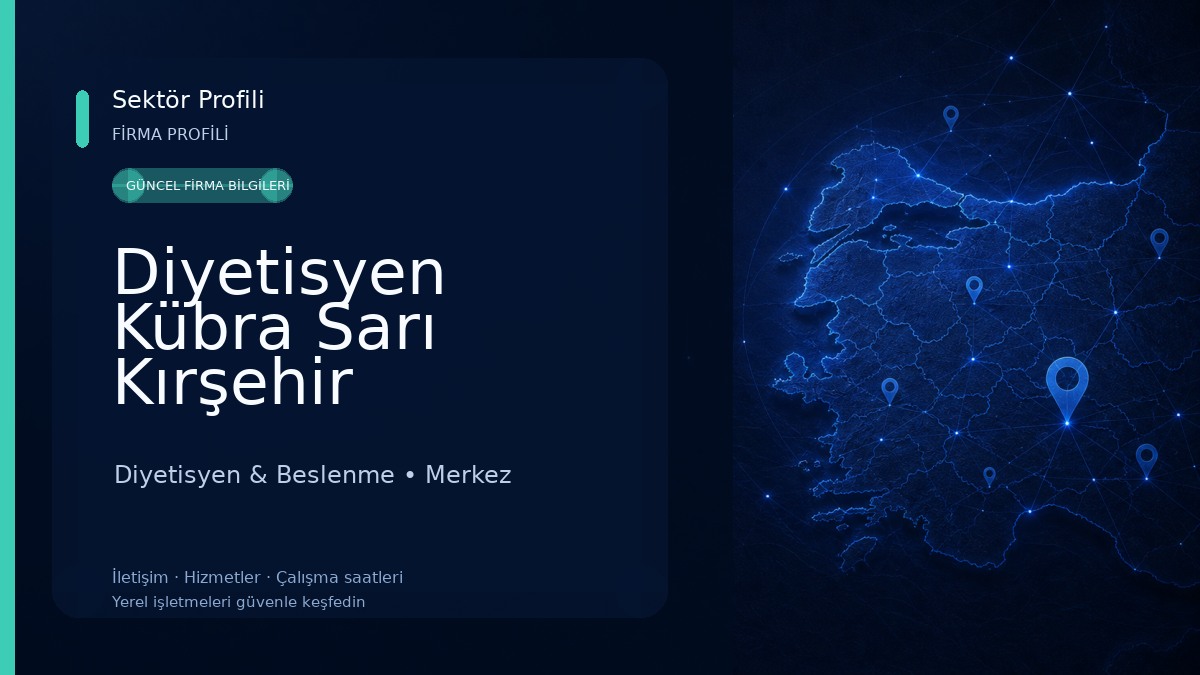 Diyetisyen Kübra Sarı Kırşehir Beslenme ve Diyet Danışmanlığı Diyetisyen & Beslenme