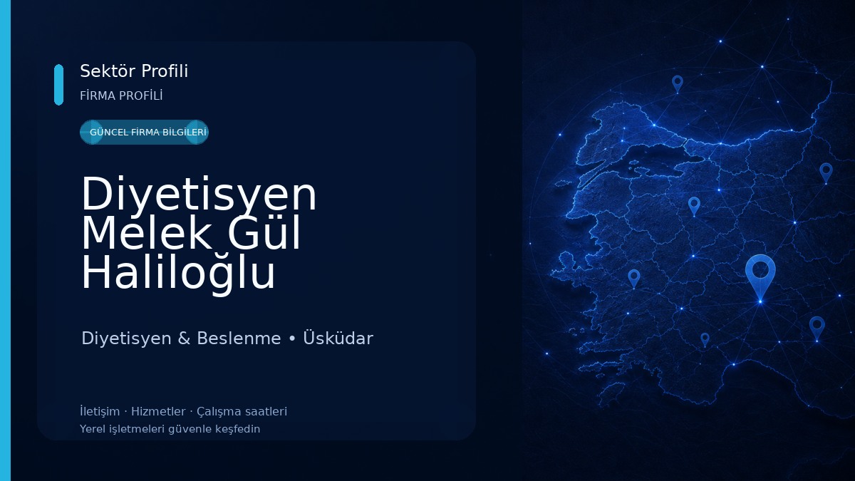 Diyetisyen Melek Gül Haliloğlu Beslenme ve Diyet Uzmanı