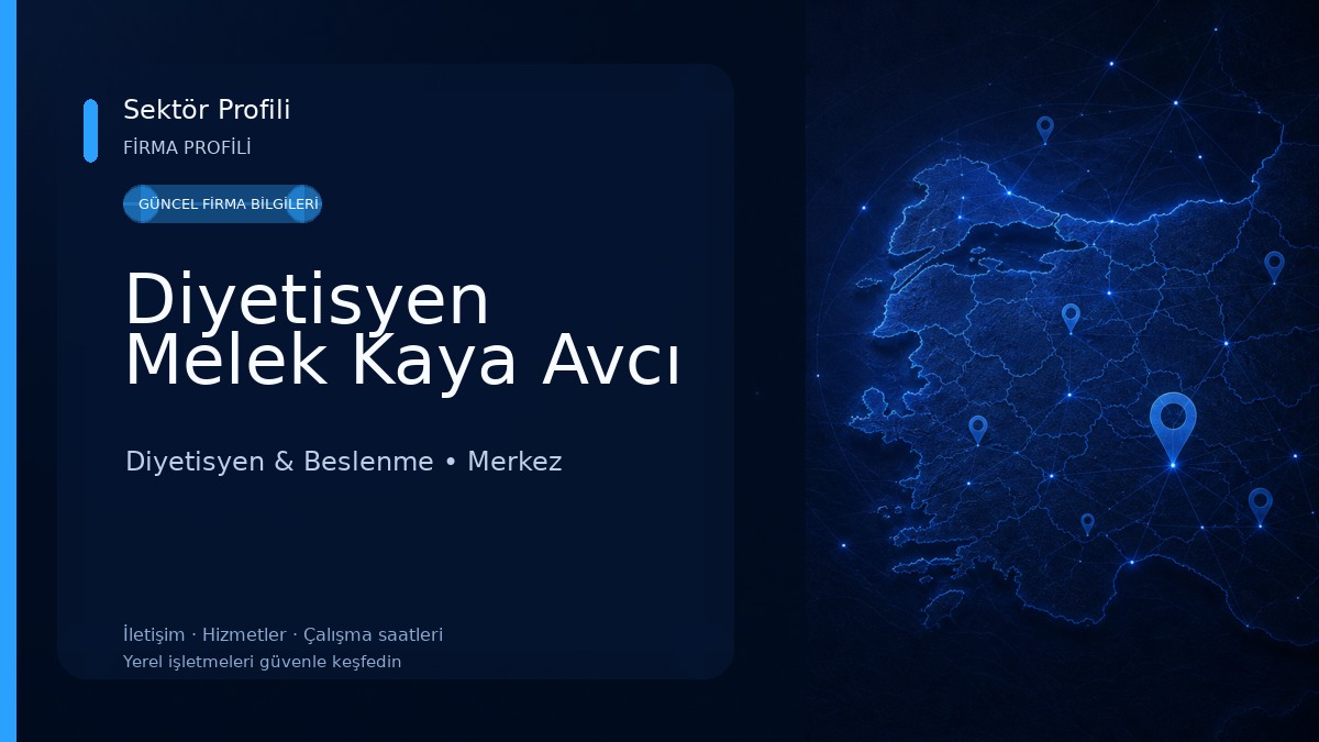 Diyetisyen Melek Kaya Avcı 