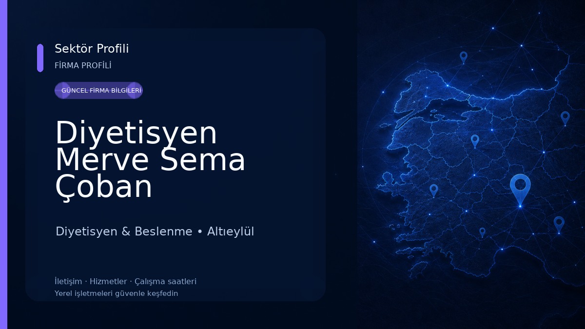 Diyetisyen Merve Sema Çoban Diyetisyen & Beslenme