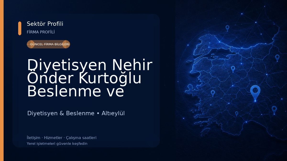 Diyetisyen Nehir Önder Kurtoğlu Beslenme ve Sağlıklı Yaşam Merkezi 