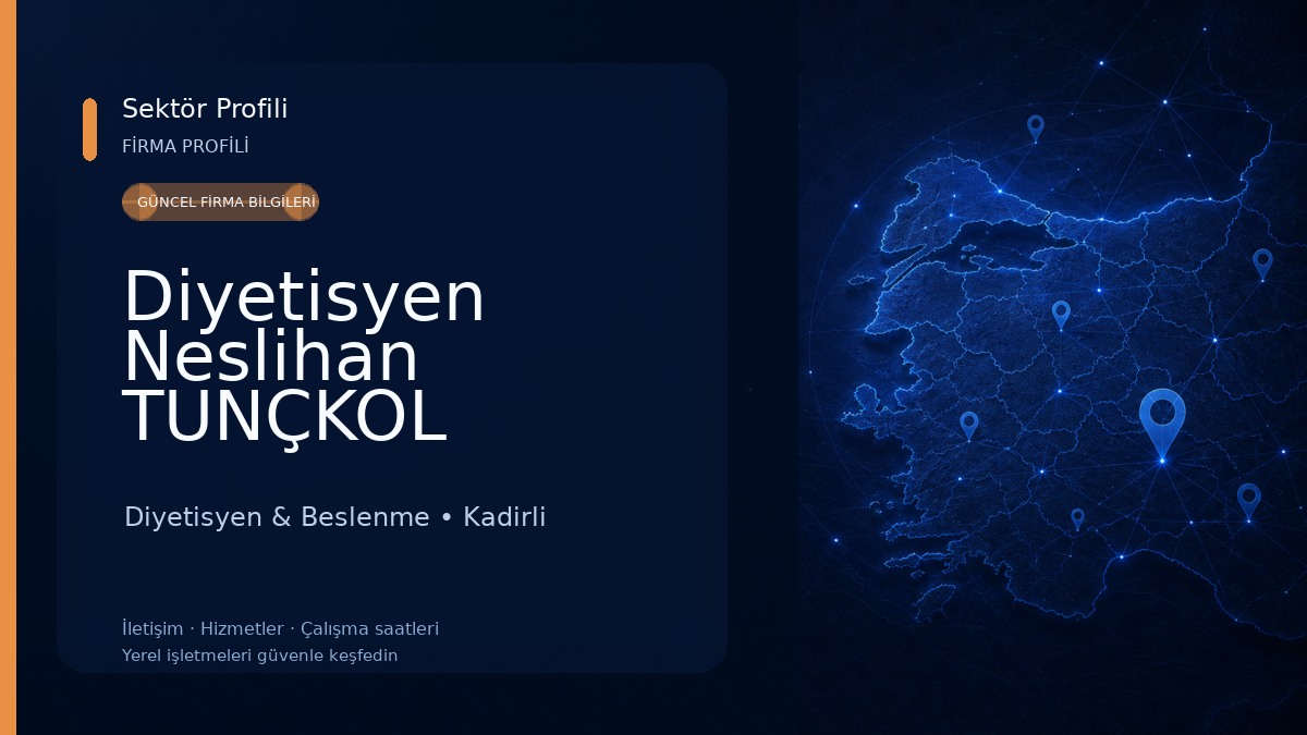 Diyetisyen Neslihan TUNÇKOL Sağlıklı beslenme ve yaşam merkezi 