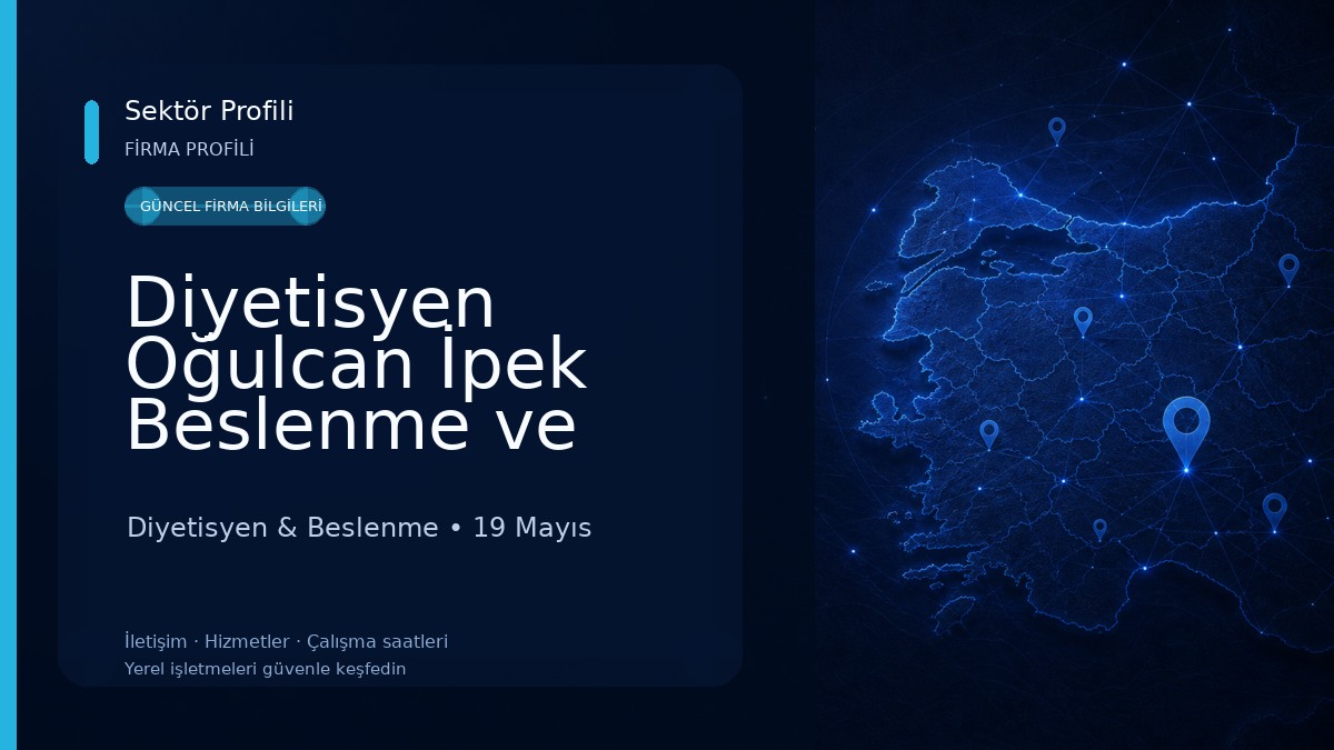 Diyetisyen Oğulcan İpek Beslenme ve Diyet Danışmanlık Merkezi