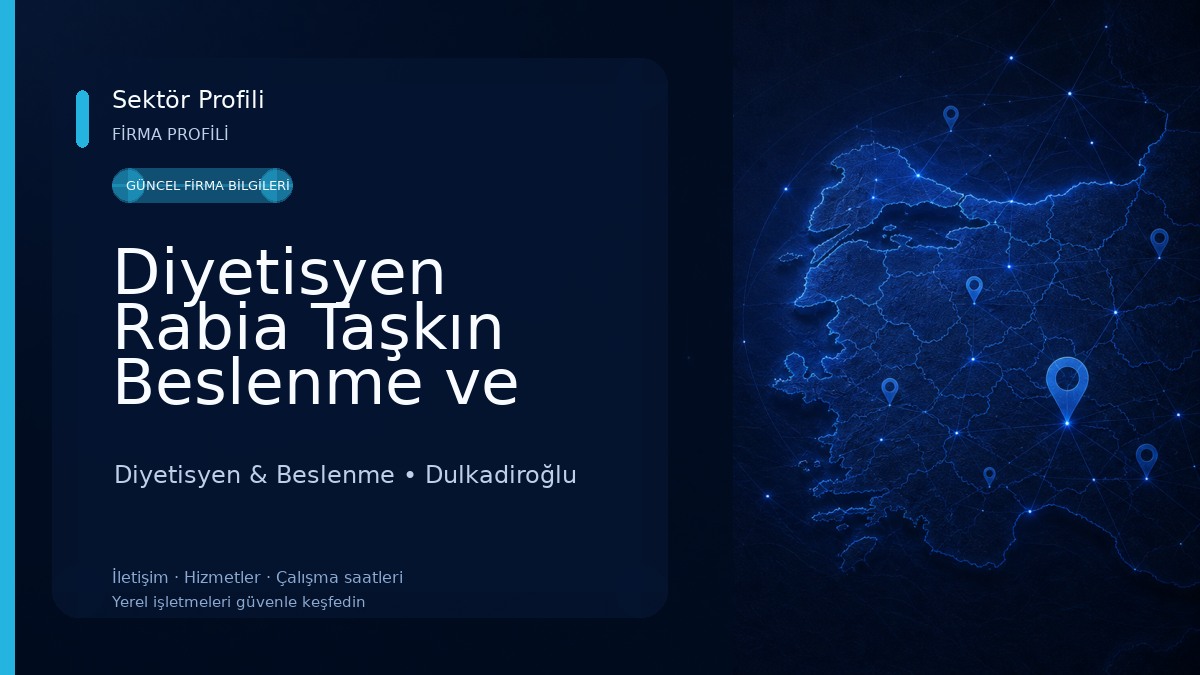 Diyetisyen Rabia Taşkın Beslenme ve Diyet Danışmanlık Merkezi Diyetisyen & Beslenme