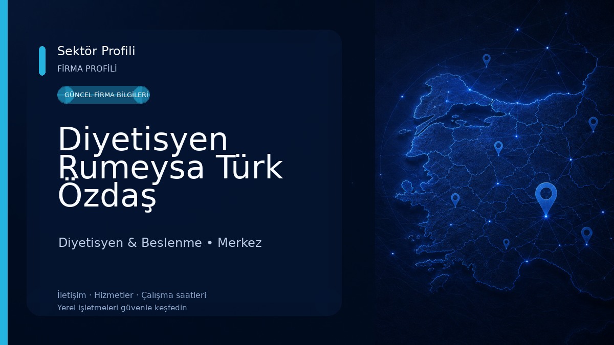 Diyetisyen Rumeysa Türk Özdaş Diyetisyen & Beslenme