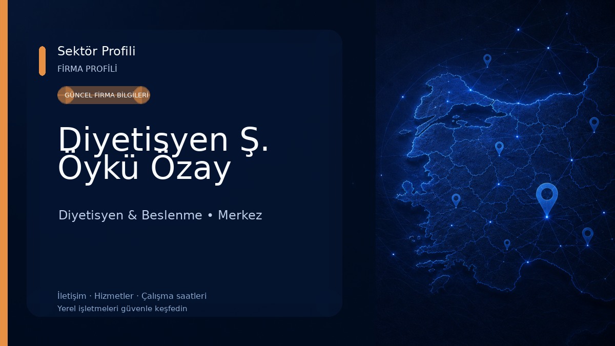 Diyetisyen Ş. Öykü Özay Diyetisyen & Beslenme
