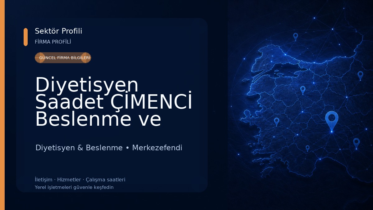 Diyetisyen Saadet ÇİMENCİ Beslenme ve Diyet Merkezi Diyetisyen & Beslenme